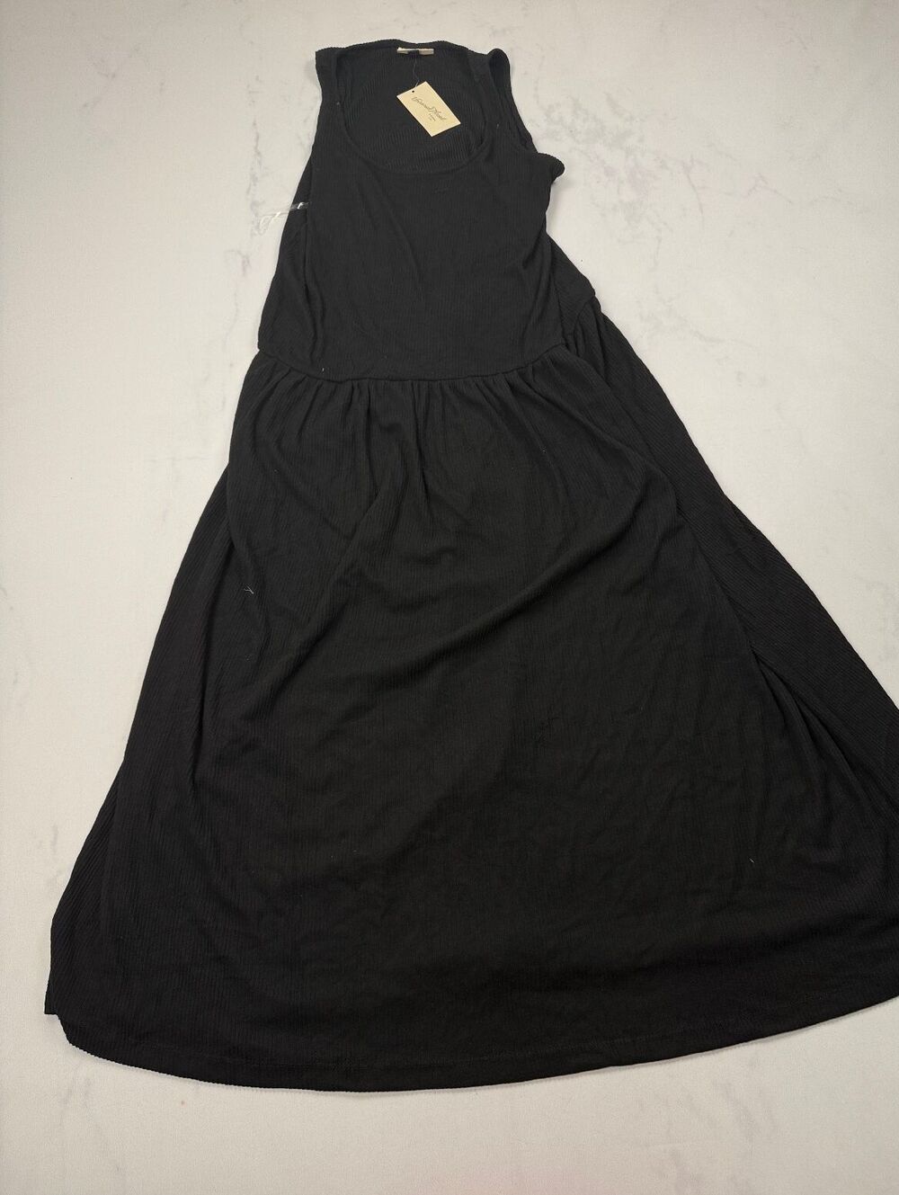 Universal Thread Maxi Dress Black Modern Minimalist - Womens M